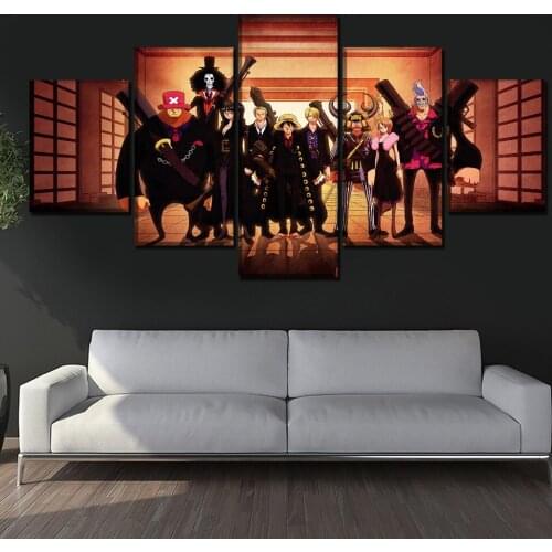 5 Piece Canvas Art Prints Pictures Wall Modular Anime Poster Modern Painting On Home Decor Living Room Decoration Framework