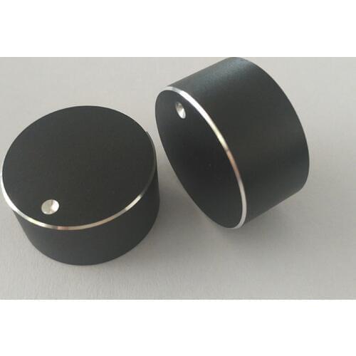 Black 28*14mm Potentiometer Caps Black Sanding Shiny Edge Rachis Sound Knob 3pcs