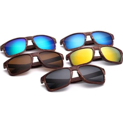 Wooden Polarized Fishing Cycling Sunglasses Men Women Fashion Windproof Anti-UV Glasses Camping Hiking Sungalsses Gafas De Sol