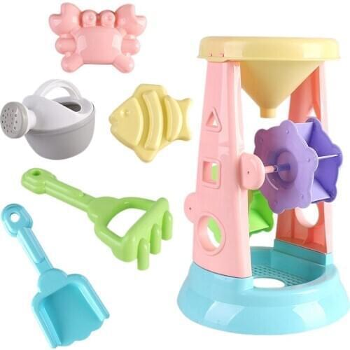 ChildrenS Beach Toy Set, Hourglass Toy, Beach Mold, Beach Shovel Tool Set, Sandbox Toy, ChildrenS Outdoor Toys