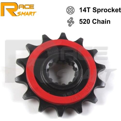 For KAWASAKI KLE300 KLE-300 ABS Versys-X 2017-2020 520 Chain 14T Motorcycle Front Sprocket Rubber Cushioned Z300 ER300 2015-2018