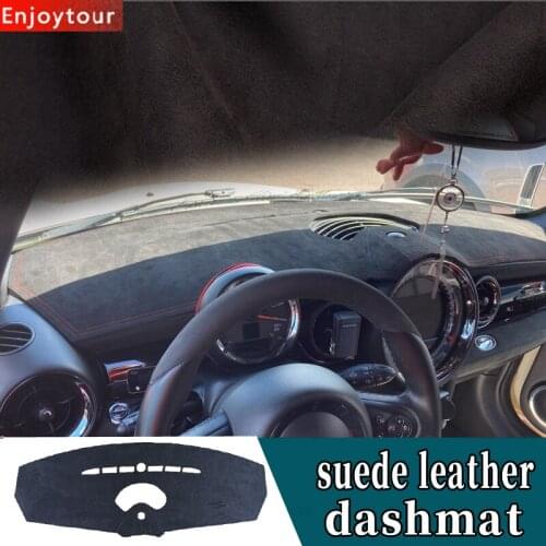 For Mini Hatchback COUPE CLUBVAN R55 R56 R57 2006-2013 Suede Leather Dashmat Dashboard Cover Pad Dash Mat Carpet Car-styling