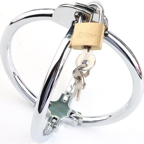 Erotic Metal Sex Handcuff With Keys Ankle Cuff Restraint BDSM Bondage Slave Police Role Cosplay Sex Toys For Couples Adult Game