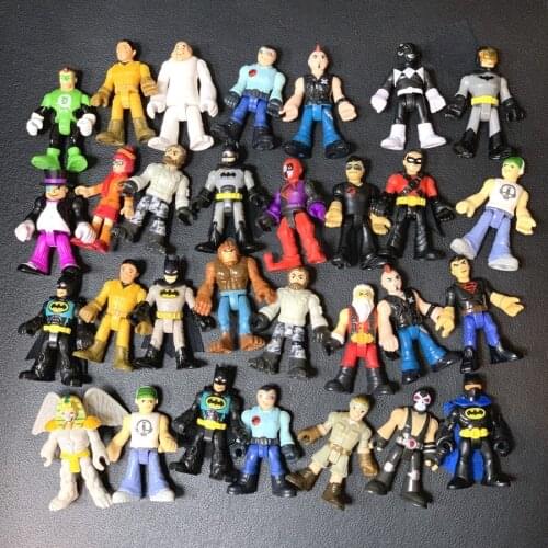 30Pcs/Lot DC Penguin Dr Grant Skateboarder Ranger Super Friend Action Figure Model Movie Toys Doll Gift