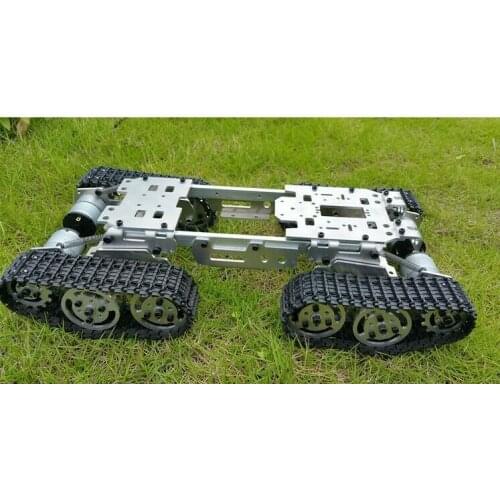 Enhanced Obstacle Crossing Intelligent Crawler Shock Absorption Tank Chassi DIY Assembly