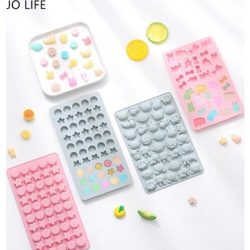 JO LIFE Cake Decoration Tool Cartoon Animal Star Gummy Molds Funny Silicone Candy Chocolate Ice Cube Moulds
