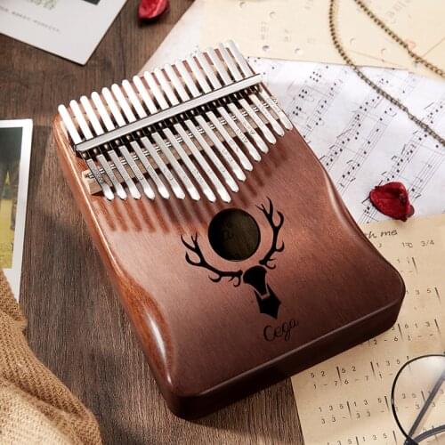 Kalimba 17 keys High Quality Mahogany Thumb Piano Mbira Musical Instrument Africa Finger Piano 21 keys Instrumento Musical