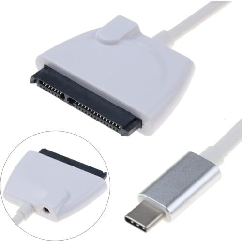 KEBIDU USB-C USB 2.0 Type C To SATA 7+15pin Cable Type-C Cable Adapter External HDD 2.5" Hard Drive Disk Converter For Macbook