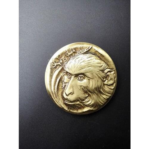 60mm The Year OF Monkey Bimetallic Bronze Copper Medal Nanjin Mint