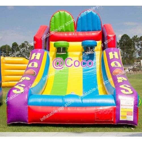 DDU term,13*10ft/4*3m Inflatable Shooting Hoops Game,Newest Inflatable Basketball Hoop Games/ Basketball Toss Game/Dart Games