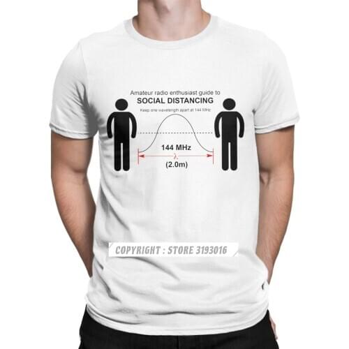 2020 New Fashion T Shirt Men Amateur Radio Enthusiast Social Distancing T-Shirts Men Quarantine Seniors T Shirts Physical