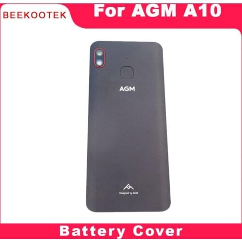 New Original For AGM A10 Phone Back Battery Cover Housings Dock Case Cover With Fingerprint Sensor Button Rear Camera Lens Parts