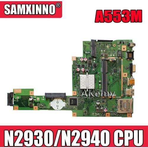 NEW Akemy For Asus A553M X503M F503M X553MA Laptop motherboard N2930/N2940 CPU X553MA REV.2.0 Mainboard test good