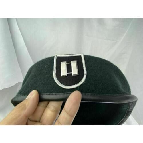 New US Army 5th Special Forces Group Green Beret OfficerS Captain Rank Military Hat Military Cap