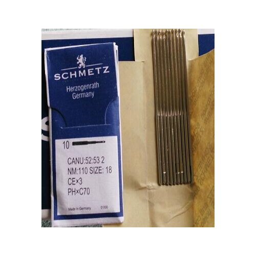 Genuine Schmetz chenille embroidery needle CANU 52:53 CEX3 PHxC70 Nm:110 Size: 18 for Tajima Barudan China embroidery machines