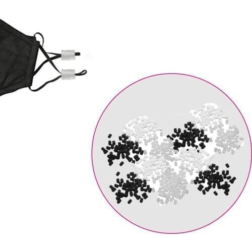 1000pcs Adjustable Elastic Cord Band Stopper Toggles Mask Fastener Sewing Craft