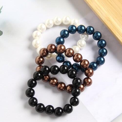 1 PC Simulated Pearl Beaded Hair Ties Scrunchies Elastic Hairband Ponytail Holders Women Hair Rope Rubber Gum Hair Accessories