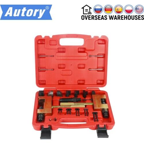 24pcs Engine Timing Chain Removal Installer CHAIN BREAKER For Mercedes Benz Riveting Tool M271 M272 M273 Special Disassembly