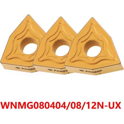 WNMG080404 WNMG080408 WNMG080412 N-UX AC820P AC810P AC830P Carbide Inserts Lathe Cutter Turning Tool Cutting CNC 100% Original