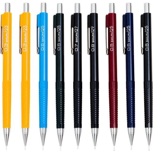 Japanese Sakura Mechanical Pencil 0.3 0.5 0.7 0.9mm Student Sketch Manga Hand-Drawn Design