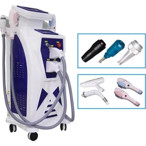4 In 1 ND YAG Laser Machine SHR OPT IPL Elight Hair Removal Device Tattoo Removal Beauty Machine