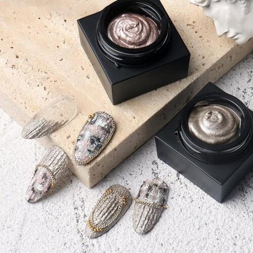 5g Nail Gypsum Gel Vibrant Color Anti-fall DIY Nail Art Manicure Carving Gel for Girl