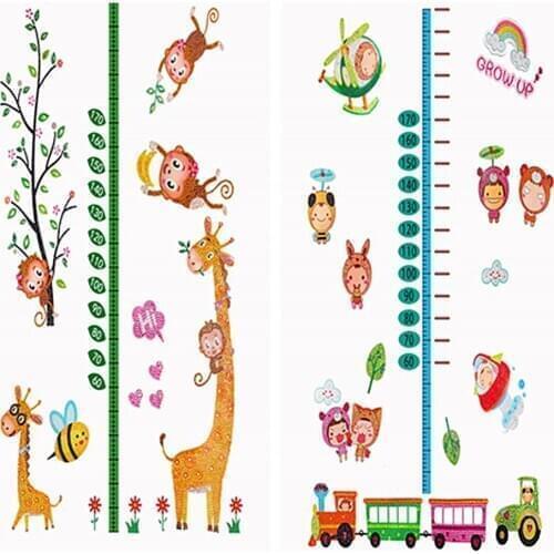 DIY Diamond Embroidery Cartoon Animals 5D Diamond Painting For Children Sticker For Height Measure Wall Sticker Decoration