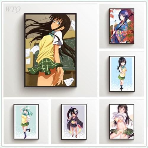 Anime Posters To Love Ru Kotegawa Yui Mea Nemesis Wall Poster Canvas Painting Wall Decor Wall Art Picture Room Decor Home Decor