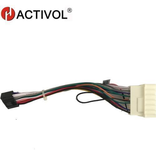 2 din Car Radio ISO Plug Power Adapter Wiring Harness for Hyundai Elantra Santa fe Tucson KIA Cerato power harness For car dvd