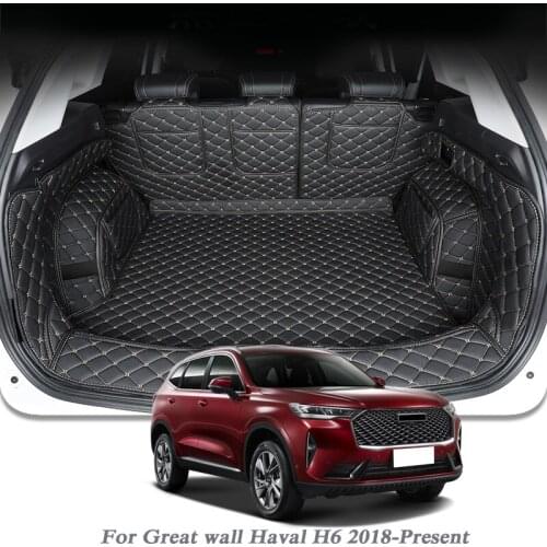 Car Styling PU Leather Rear Trunk Mat For Great Wall Haval H6 2018-Present Boot Mat Carpet Tray Protector Auto Accessoy