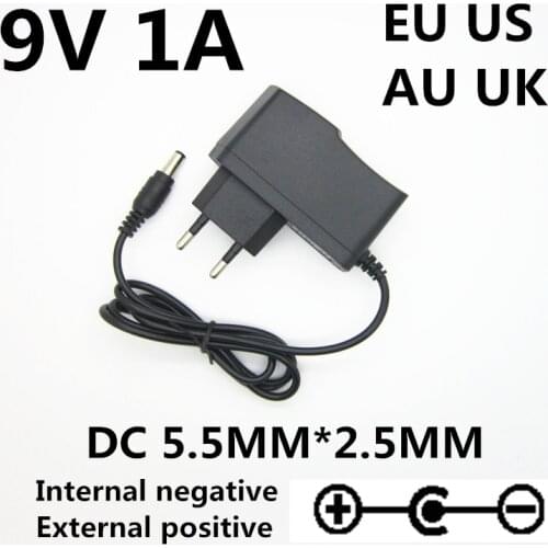 9V 1A AC/DC Adapter Power Supply for Casio Piano Keyboard Guitar Effects Pedal Boss Zoom Dunlop Ditto Electro Harmonix Charger