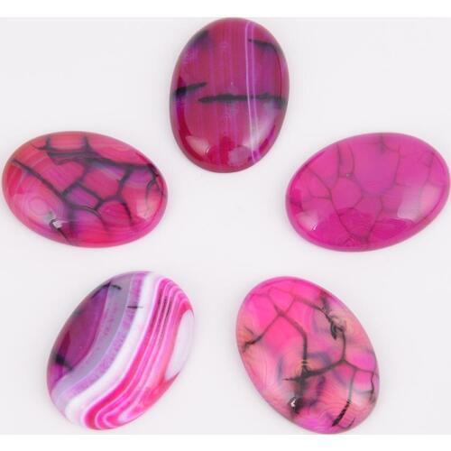 Natural Stone Loose Beads Rose Red Striped Agates Semi-Precious Beads for DIY Handmade Jewelry Bracelet Ring Making J168