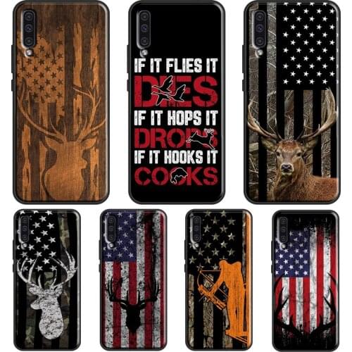 Deer Hunting American Camouflage USA Case For Samsung A51 A71 A41 A31 A11 A21S A20e A40 A50 A70 A02S A12 A32 A42 A52 A72 Coque