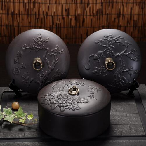 Black purple black mud tank tea Pu'er Tea Mug cake three large portable tank sealed storage time