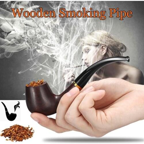 Ebony Vintage Wooden Water Pipe Durable Classic Man High-end Pipes