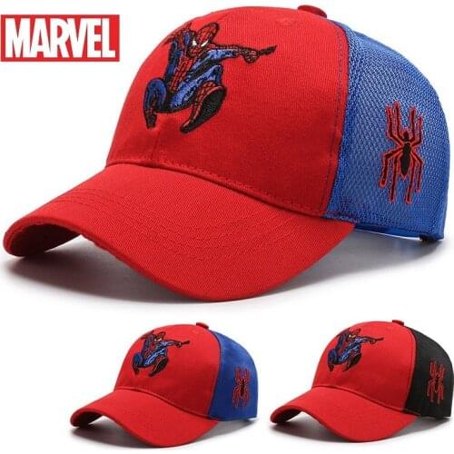 Anime Disney Marvel Spiderman Mickey Mouse Kids Hat Boy Girl Travel Caps Frozen Sophia Baby Caps Figure Gift Toys 2-8 Years Old
