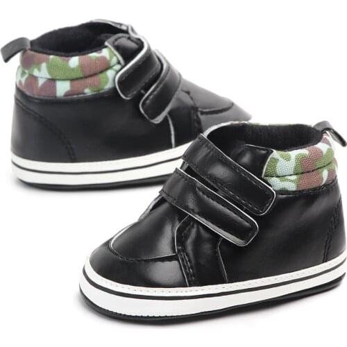 Baby Shoes Newborn Boys First Walkers Kids Toddlers PU Sneakers 0-18 Months