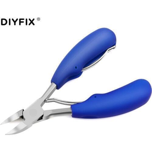 DIYFIX 4.9" Mini Electronic Work Diagonal Pliers Wire Cutter Cutter Multifunction Garden Cutting Electrical Repair Hand Tools