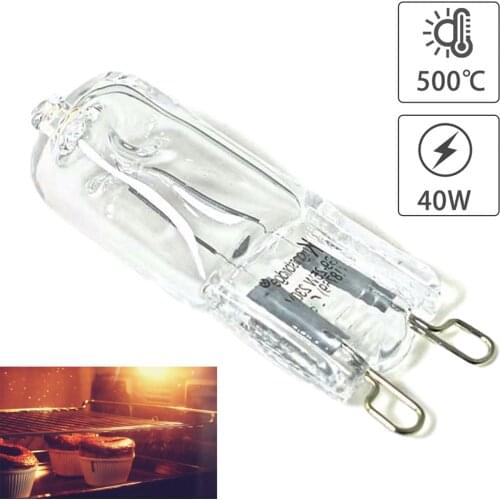 G9 Oven Light High Temperature Resistant Durable Halogen Bulb Lamp for Refrigerators Ovens Fans 40W