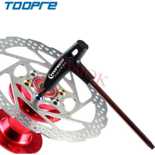 TOOPRE Mountain Bike Black T25 Torx Spanner 41.3g Iamok Alloy Steel Disc Brake Rotor Tool Ultra Light Bicycle Parts