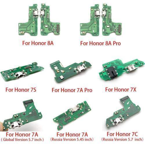 USB Power Charging Connector Port Dock Flex Cable For Huawei Honor 6A 7S 6X 7X V10 5C 6C 8A Pro 7C 7A Global Version GR5 2017