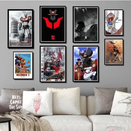 Perfect JL Mazinger Z Infinity Japanese Movie Manga Anime Kids Gift Poster Art Wall Pictures Home Decor wall stickers