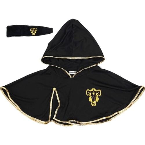 Anime Black Clover Asta cosplay costume Asta Cloak Black Bull Cloak Finral Roulacase Cosplay Costume for Halloween Party