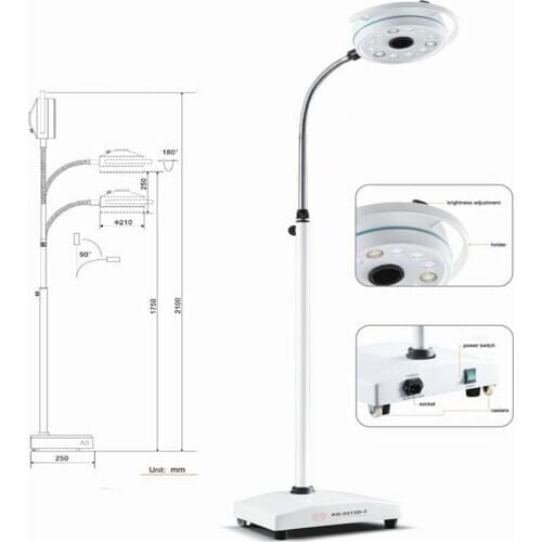 36W Medical Surgery Lamp LED Shadowless Light Operation Room Oral Implant Surgery Examination Lamp Pet Clinic(90V-240V)