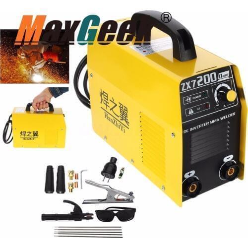 Maxgeek 220V ZX7-200 Mini DC Inverter MMA Welder Household Electric IGBT Welding Machine