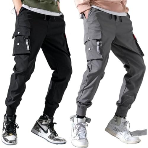 Men Trousers Jogging Military Cargo Pants Casual Outdoor Work Tactical Tracksuit Pants 2021 Summer Thin Plus Size Mens Clothing