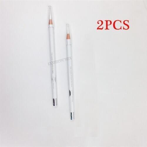 2PCS Newest Microblading White /Black Surgical Eyebrow Marker Pen Tattoo For Permanent Make up Surgical Skin Tattoo Accessories
