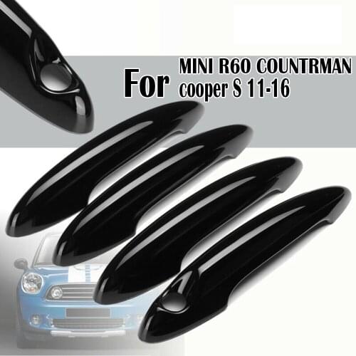 4PCS Car Door Handle Covers Trim For BMW MINI R60 Countryman Cooper S 2011-2016 Door Handle Cover Exterior Door Handles