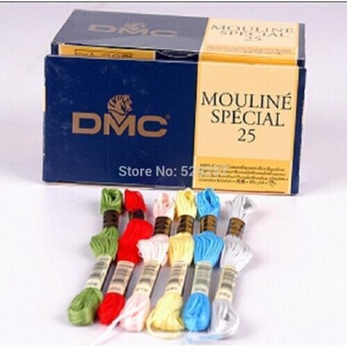 100% Pure Cotton DMC Floss Cross Stitch Floss Thread Yarn 8.7Yard/pcs