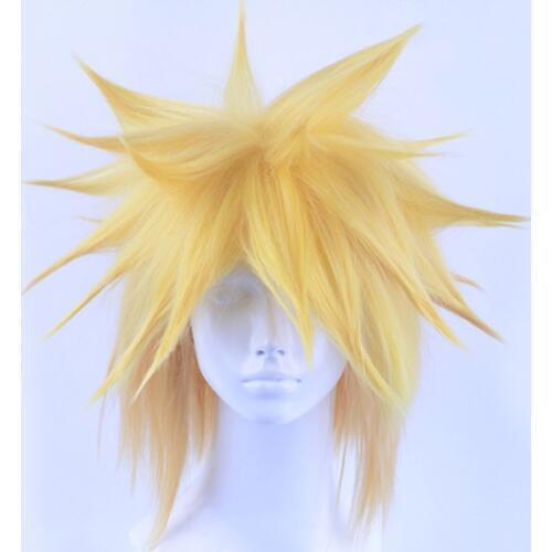 NARUTO Namikaze Minato Heat Resistant Hair Cosplay Costume Wigs + Free Wig Cap